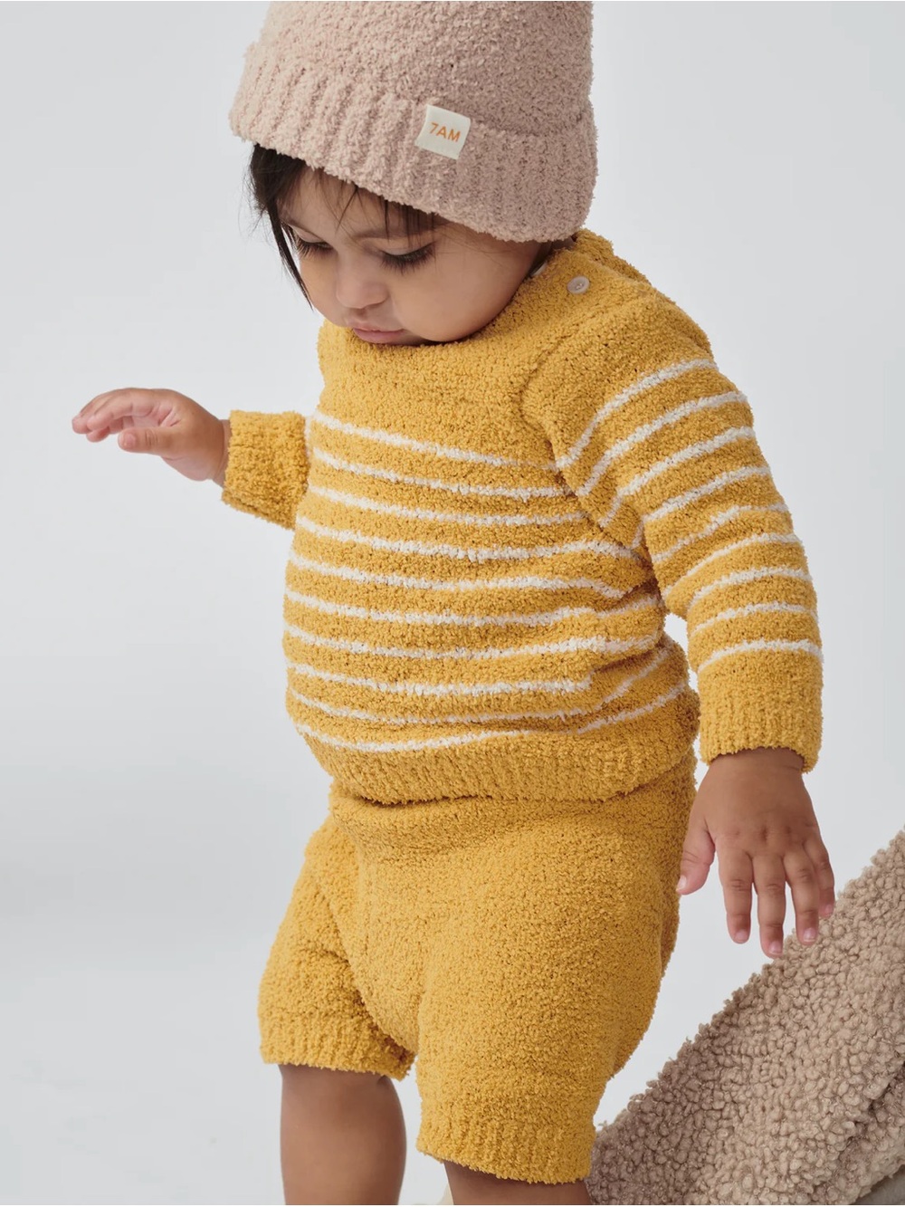 Like new 7am Enfant Fuzzy matching set